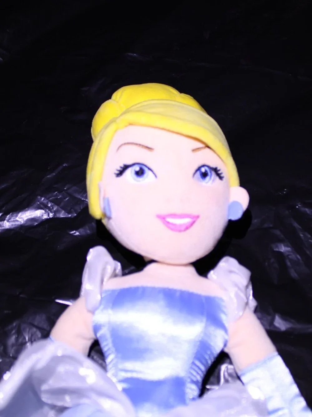 Disney Cinderella Plush Doll Toy With Satin Dress